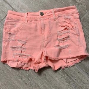 Pink Jean Shorts